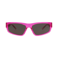 Balenciaga Square-Frame Recycled Acetate Sunglasses — Pink