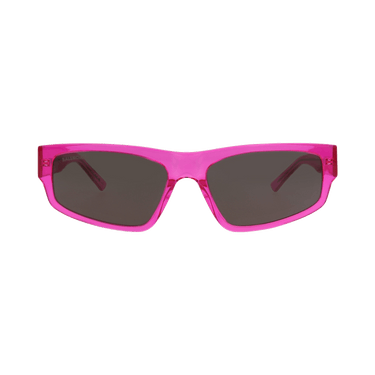 Balenciaga Square-Frame Recycled Acetate Sunglasses — Pink