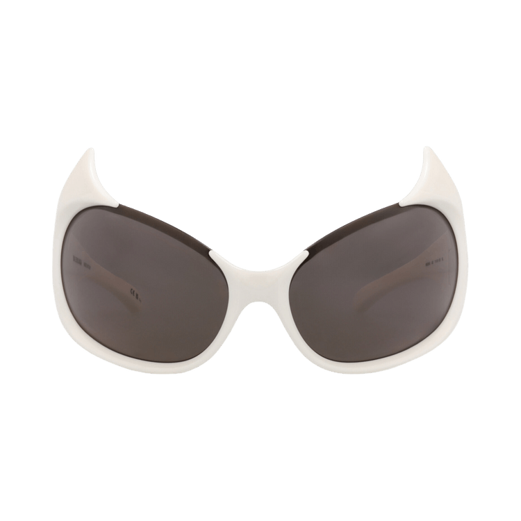 Balenciaga Shield-Frame Bio Injection Sunglasses — Cream