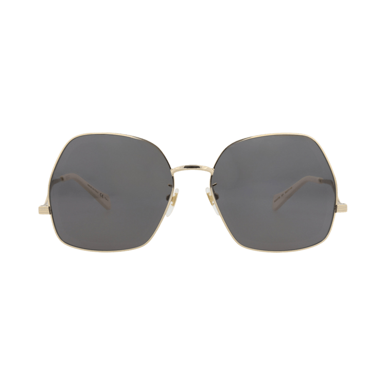 Gucci Square-Frame Metal Sunglasses — Gold