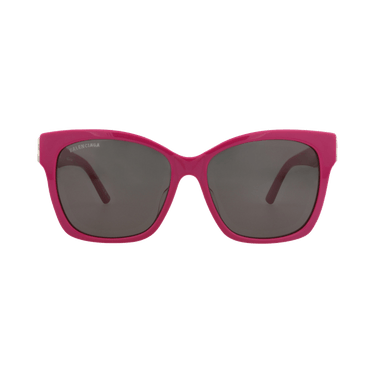 Balenciaga Cat Eye-Frame Recycled Acetate Sunglasses — Pink