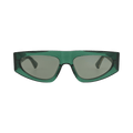 Bottega Veneta Square-Frame Recycled Acetate Sunglasses — Green