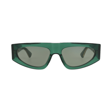 Bottega Veneta Square-Frame Recycled Acetate Sunglasses — Green