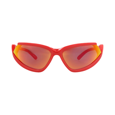 Balenciaga Shield-Frame Bio Injection Sunglasses — Red