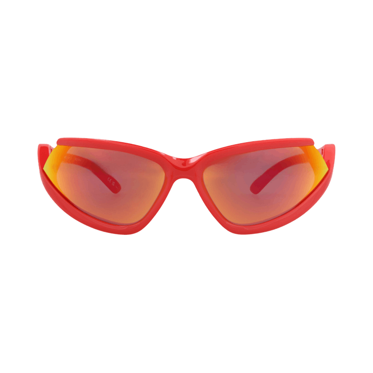 Balenciaga Shield-Frame Bio Injection Sunglasses — Red