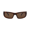Balenciaga Square-Frame Bio Injection Sunglasses — Brown