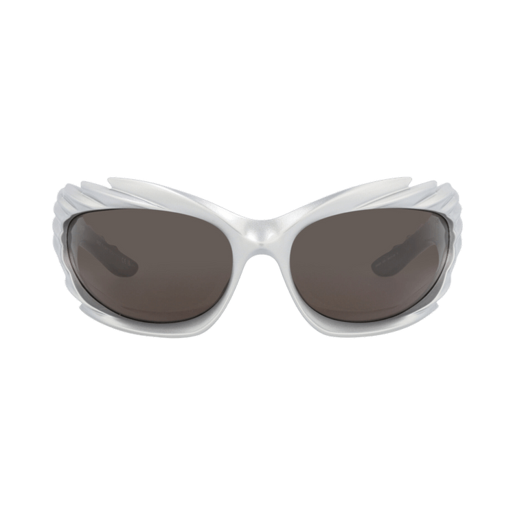 Balenciaga Shield-Frame Bio Injection Sunglasses — Silver
