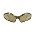 Balenciaga Shield-Frame Bio Injection Sunglasses — Brown