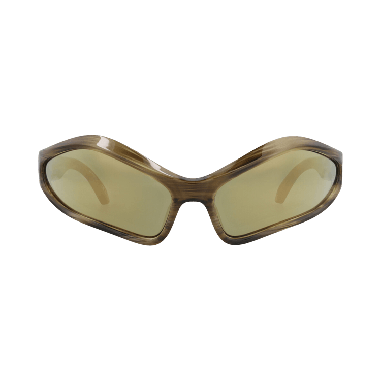 Balenciaga Shield-Frame Bio Injection Sunglasses — Brown