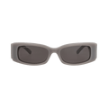Balenciaga Square-Frame Recycled Acetate Sunglasses — Grey