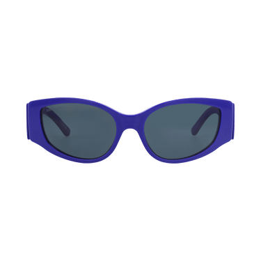 Balenciaga Cat Eye-Frame Recycled Acetate Sunglasses — Blue