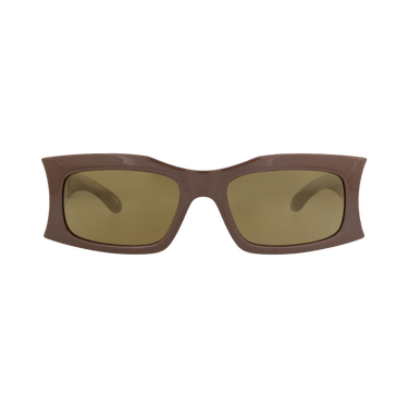 Balenciaga Square-Frame Bio Injection Sunglasses — Brown