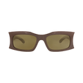 Balenciaga Square-Frame Bio Injection Sunglasses — Brown