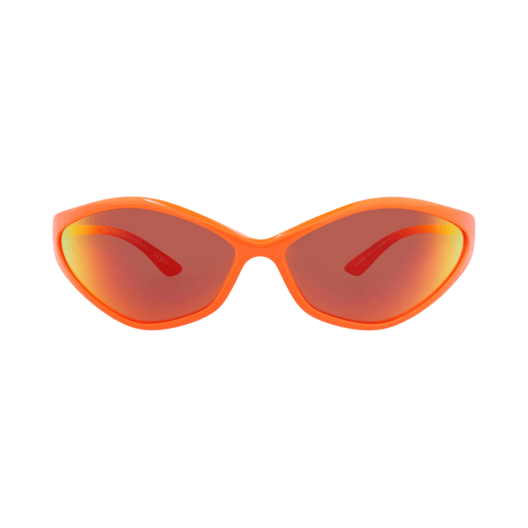 Balenciaga Shield-Frame Bio Injection Sunglasses — Orange