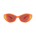 Balenciaga Shield-Frame Bio Injection Sunglasses — Orange