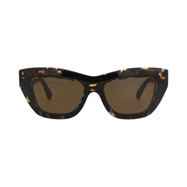 Bottega Veneta Cat Eye-Frame Recycled Acetate Sunglasses — Brown