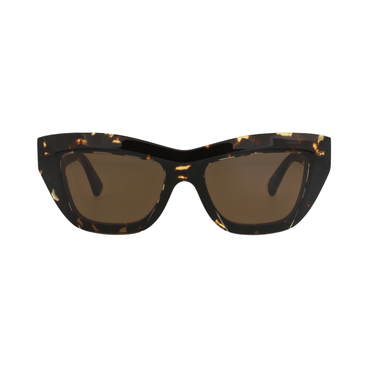 Bottega Veneta Cat Eye-Frame Recycled Acetate Sunglasses — Brown