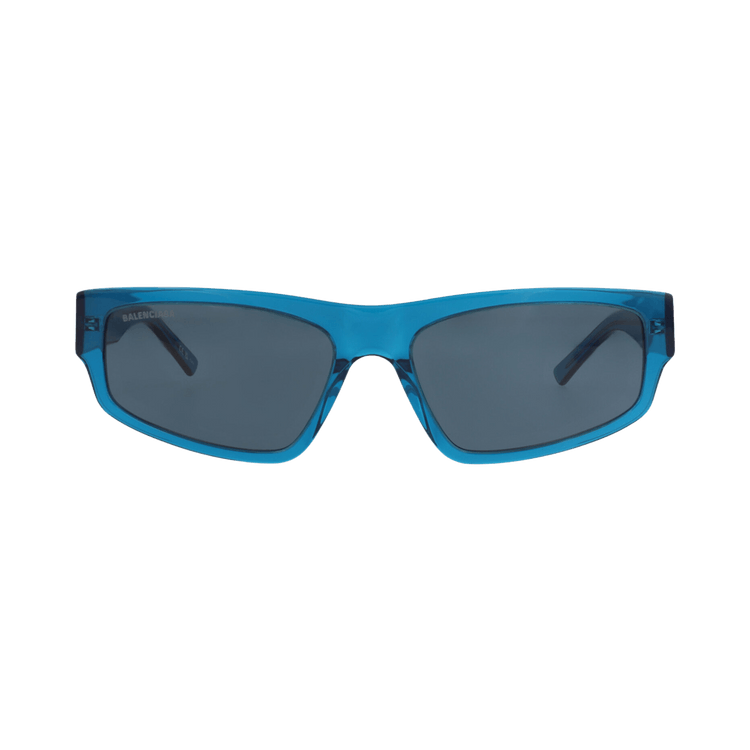 Balenciaga Square-Frame Recycled Acetate Sunglasses — Blue