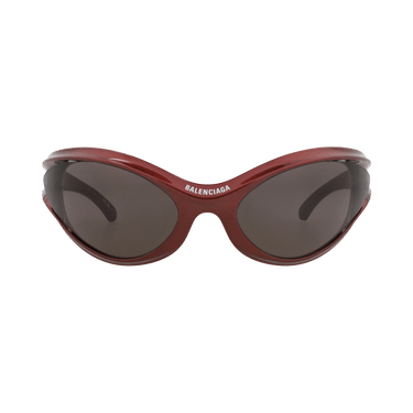 Balenciaga Shield-Frame Bio Injection Sunglasses — Red