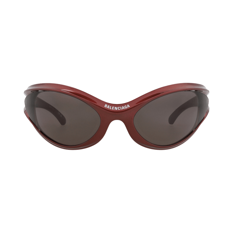 Balenciaga Shield-Frame Bio Injection Sunglasses — Red