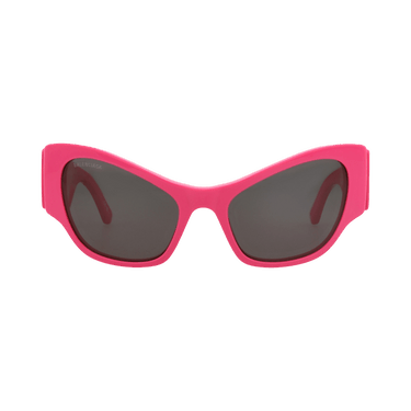 Balenciaga Cat Eye-Frame Recycled Acetate Sunglasses — Pink