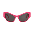 Balenciaga Cat Eye-Frame Recycled Acetate Sunglasses — Pink
