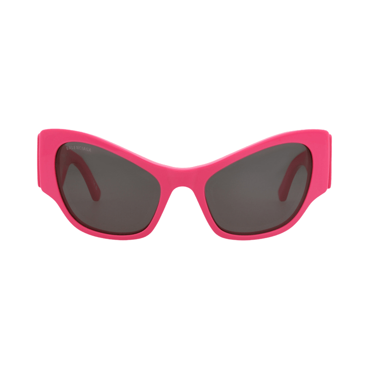Balenciaga Cat Eye-Frame Recycled Acetate Sunglasses — Pink