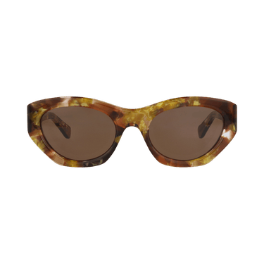 Chloé Cat Eye-Frame Recycled Acetate Sunglasses — Brown