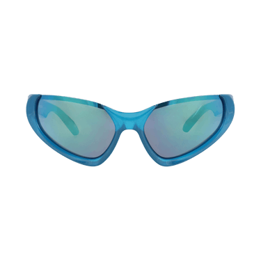 Balenciaga Shield-Frame Bio Injection Rilsan Sunglasses — Blue