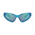 Balenciaga Shield-Frame Bio Injection Rilsan Sunglasses — Blue