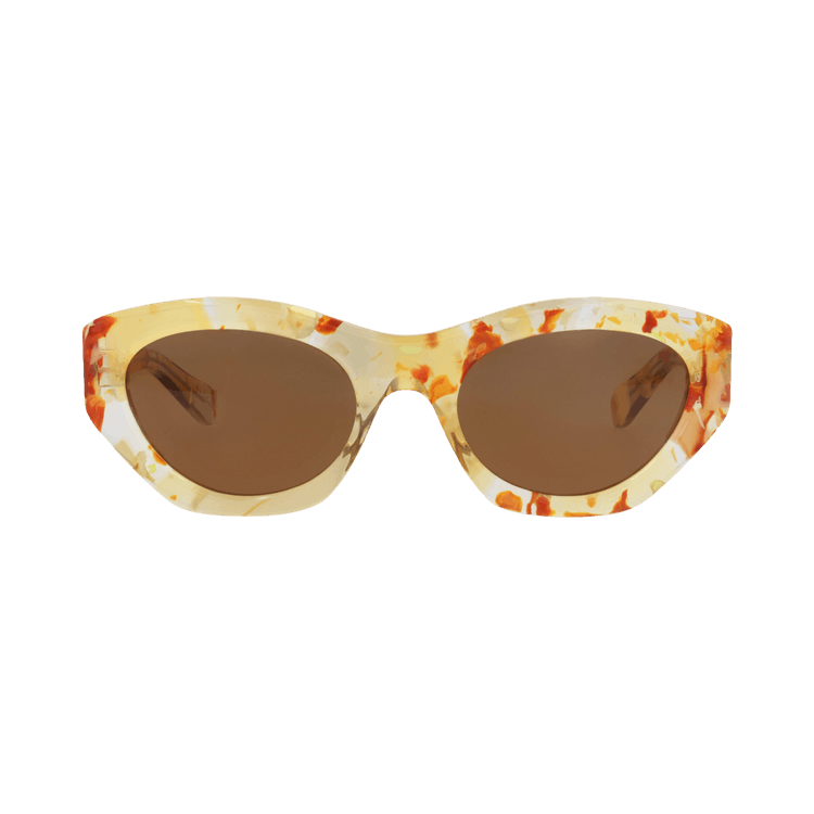 Chloé Cat Eye-Frame Recycled Acetate Sunglasses — Copper