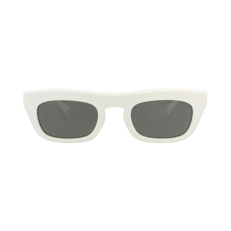 Gucci Square-Frame Recycled Acetate Sunglasses — White