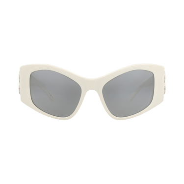 Balenciaga Cat Eye-Frame Recycled Acetate Sunglasses — White