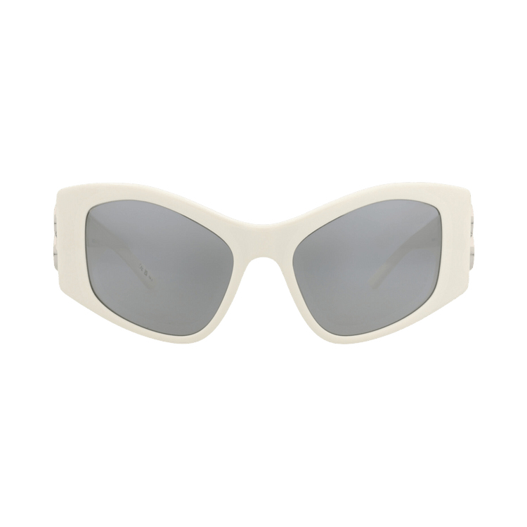 Balenciaga Cat Eye-Frame Recycled Acetate Sunglasses — White