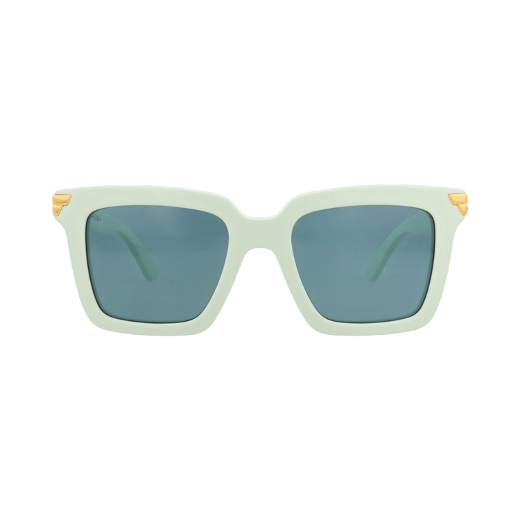 Bottega Veneta Square-Frame Recycled Acetate Sunglasses — Green