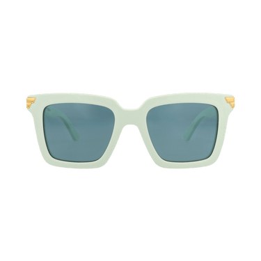 Bottega Veneta Square-Frame Recycled Acetate Sunglasses — Green