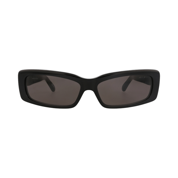 Balenciaga Square-Frame Recycled Acetate Sunglasses — Black