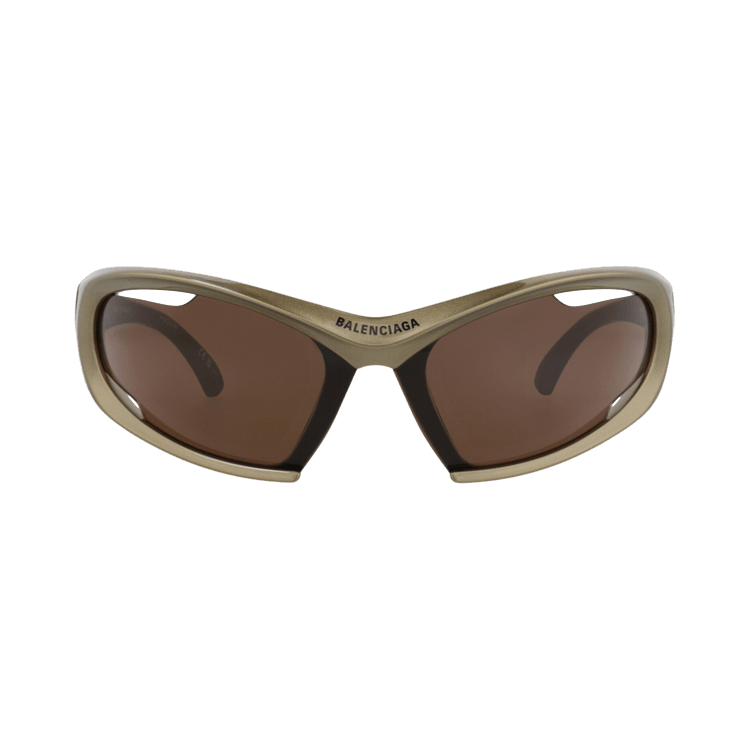 Balenciaga Shield-Frame Bio Injection Sunglasses — Green