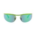 Bottega Veneta Cat Eye-Frame Metal Sunglasses — Green