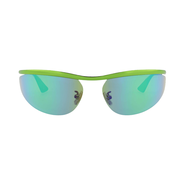 Bottega Veneta Cat Eye-Frame Metal Sunglasses — Green