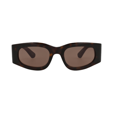 Gucci Square-Frame Recycled Acetate Sunglasses — Brown