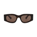 Gucci Square-Frame Recycled Acetate Sunglasses — Brown