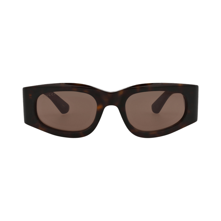 Gucci Square-Frame Recycled Acetate Sunglasses — Brown