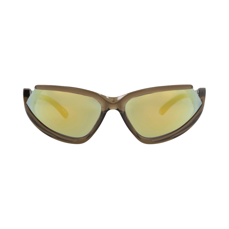 Balenciaga Shield-Frame Bio Injection Sunglasses — Brown