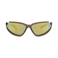 Balenciaga Shield-Frame Bio Injection Sunglasses — Brown