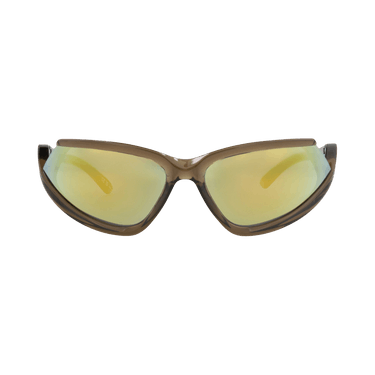 Balenciaga Shield-Frame Bio Injection Sunglasses — Brown