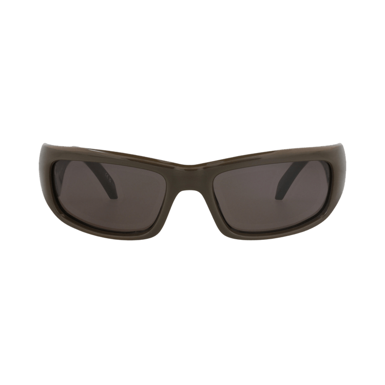 Balenciaga Square-Frame Bio Injection Sunglasses — Brown