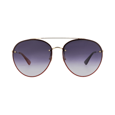 Gucci Aviator-Frame Metal Sunglasses — Gold