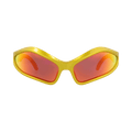 Balenciaga Shield-Frame Bio Injection Sunglasses — Yellow