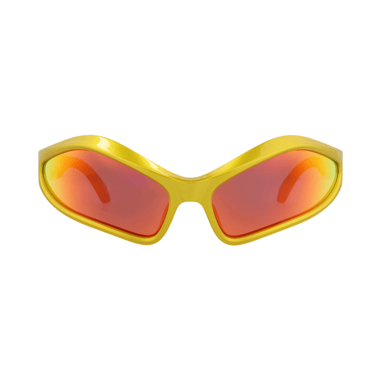 Balenciaga Shield-Frame Bio Injection Sunglasses — Yellow